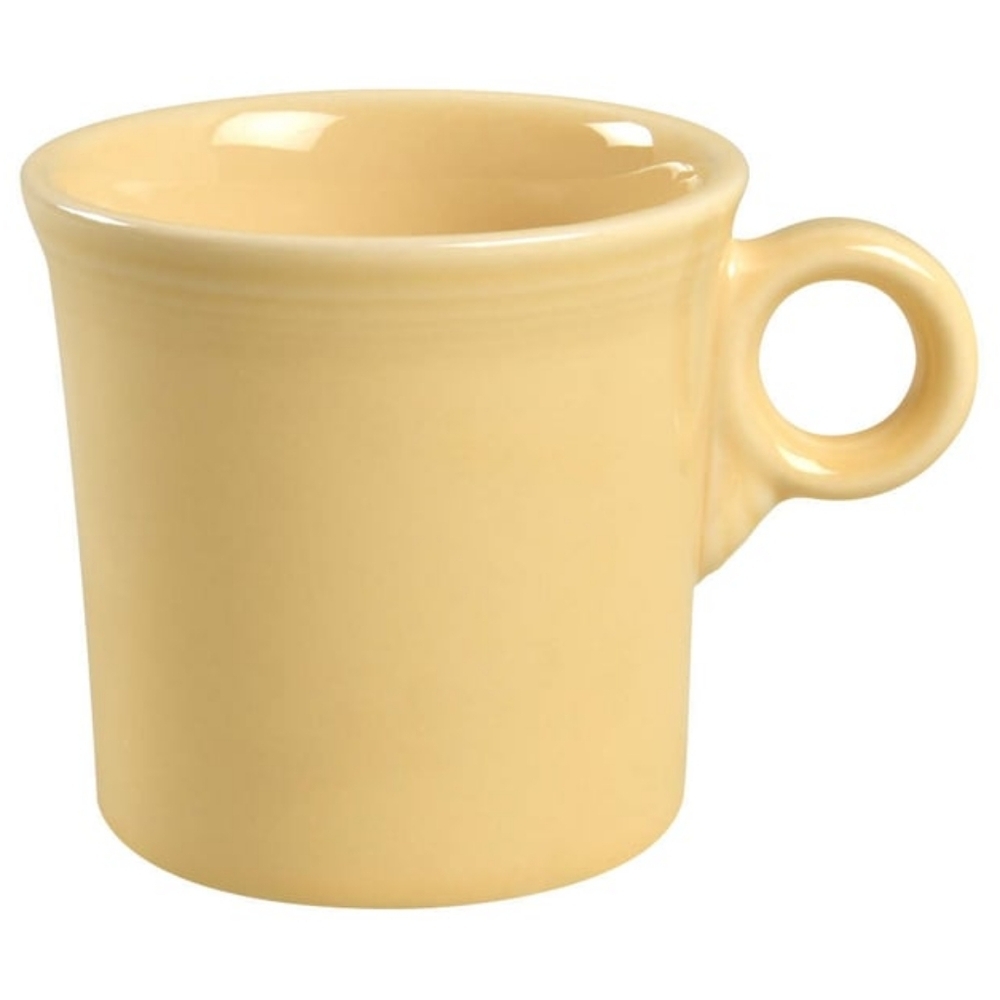 Vintage Homer Laughlin 90 Fiesta Ring Handle Mugs Ivory (pale yellow)